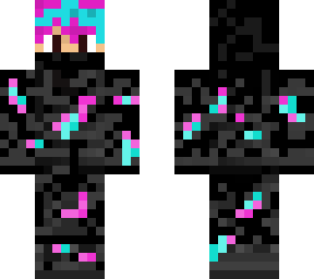 cyber purple & blue boy ninja