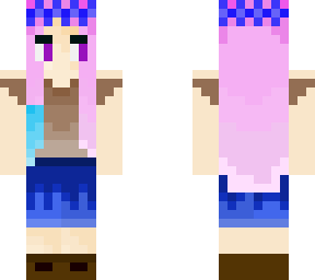 design 1 mysterious blue hair girl