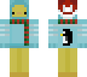 duck in holiday hoodie