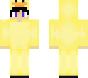 ducky onesie with derp face on the neck