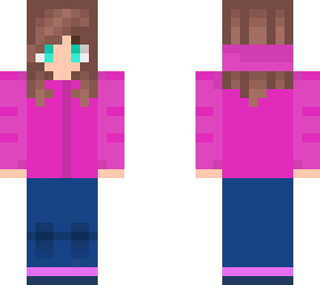 girl in pink winter coat