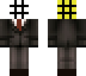man with a suit and rubiks cube head