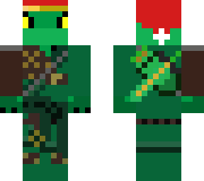 pikaninja25 armored (green ninja christmas version)