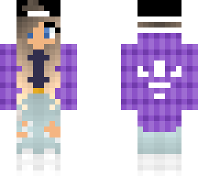 purple adidas girl