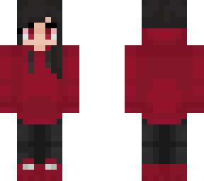 red hoodie