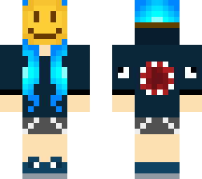 smiley mask on another skin