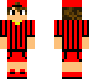soccer boy red/black