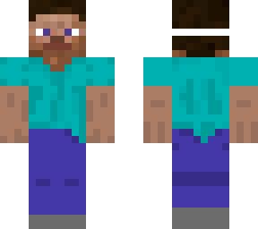 steve wearing steve skin mask
