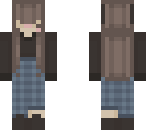 sweater plaid horn girl