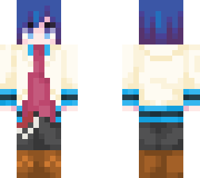 v.1 bashful parka blue kaito