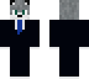 wolf in tuxedo