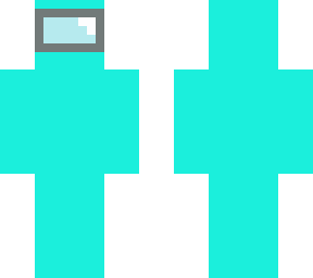 amoung us cyan crewmate