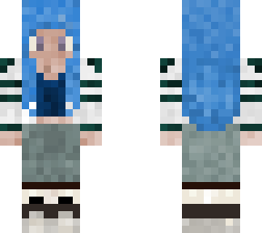 blue haired girl
