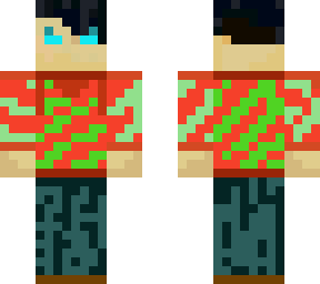 christmas skin with ugly sweater