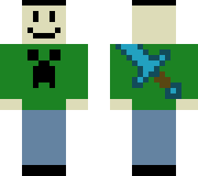 creeper boy with sword
