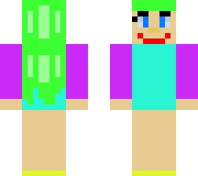 cute girl skin lime version