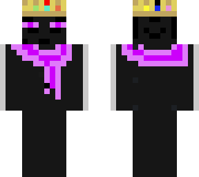 enderman with scarf and crown