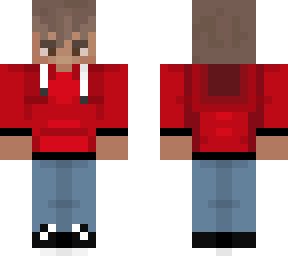 my skin in  a normal hoodie