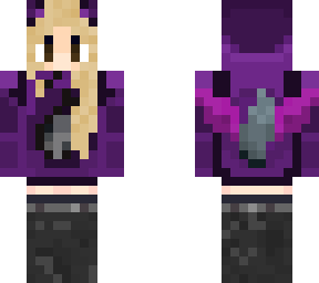 purple dragon aesthetic girl