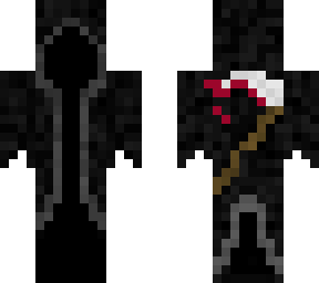 the reaper with a bloody scythe