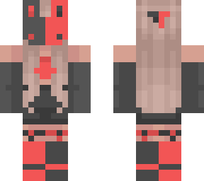 black and red rabbet mask