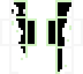 black and white, green outline slime :)