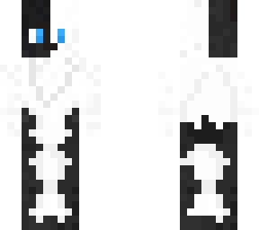 black and white head