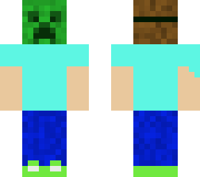 boy with creeper mask