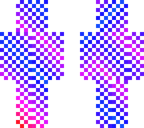 checkered ombre