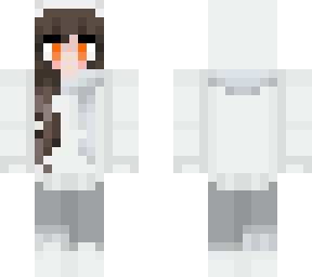 emi in polar bear hoodie