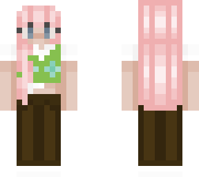 girl with green sweater vest
