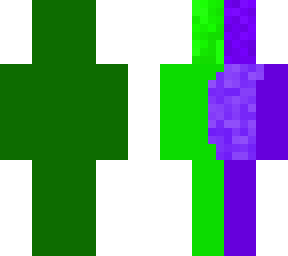 green and purple