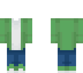 green hoodie