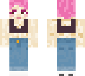 pink hair girl