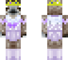 purple gown