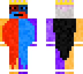 red & blue king