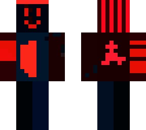 skin black red