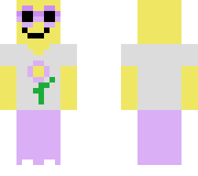 slim flower person