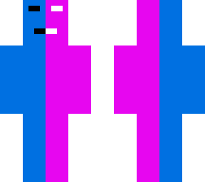 split blue cube