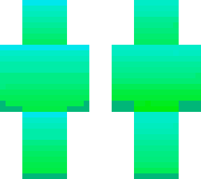 teal/cyan and green skin (blended)