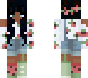 watermelon girl skin with black hair