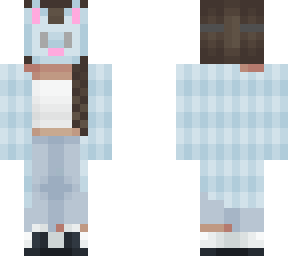 blue bunny mask cute