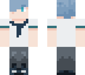 blue highschool/middle school boy