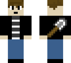 boy with shovel