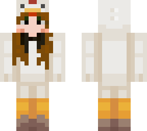 chicken suit with bow tie