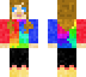 cute blue eyed girl with a tie dyed sweater