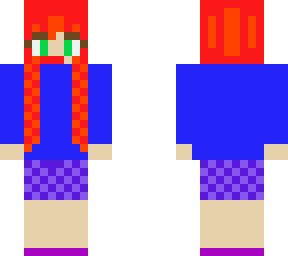 cute braid girl red haired version