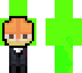dream garfield in suit