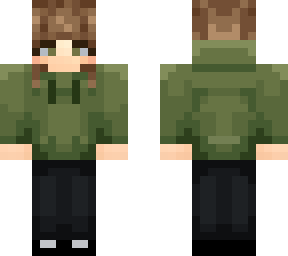 girl with green hoodie and hazel like eyes