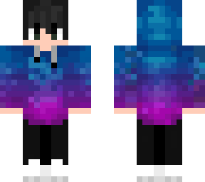 gradient black hair boy